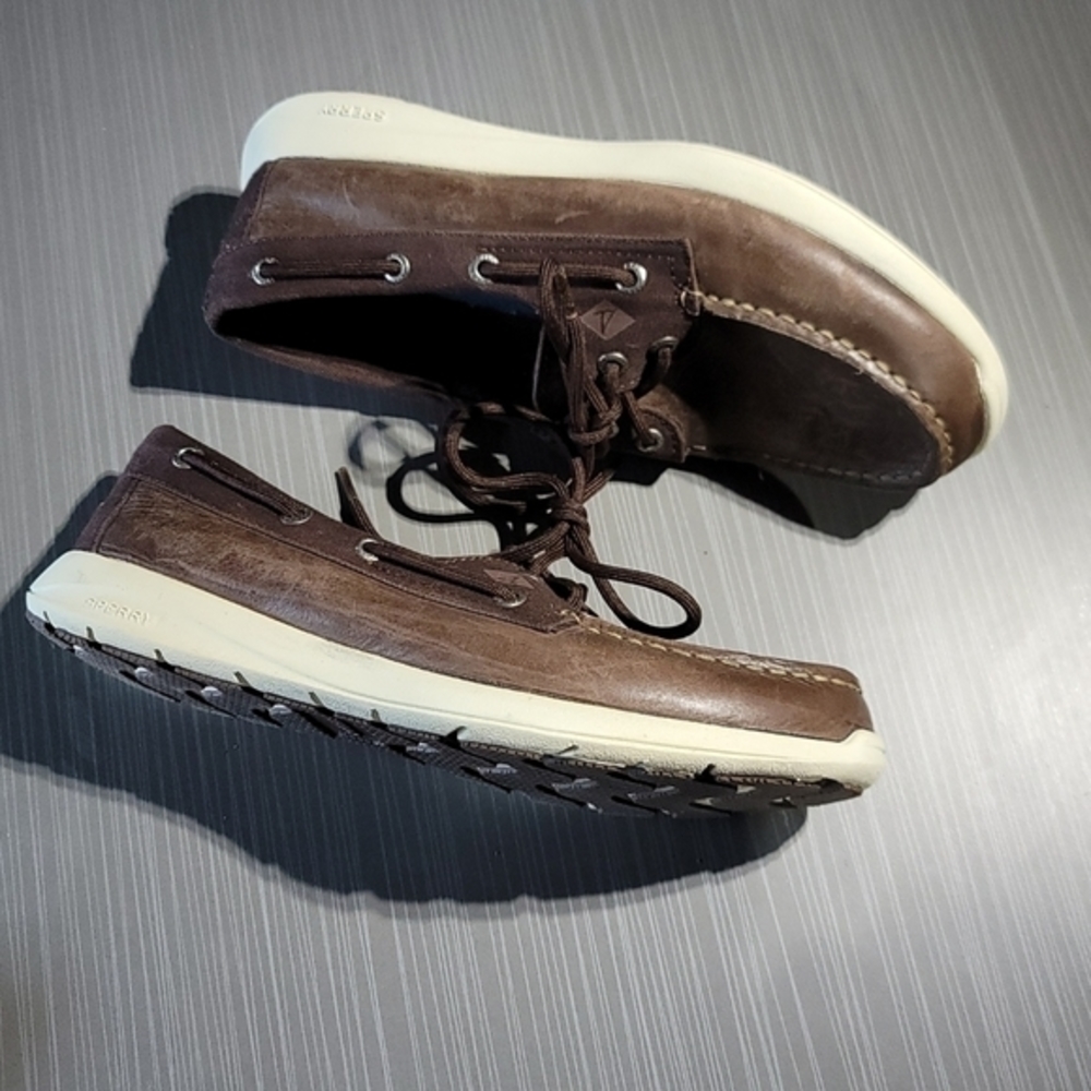 Sperry Top-Sider STS18646 2-Eye Casual Shoe for Men - Brown Leather NWOT - Picture 8 of 9